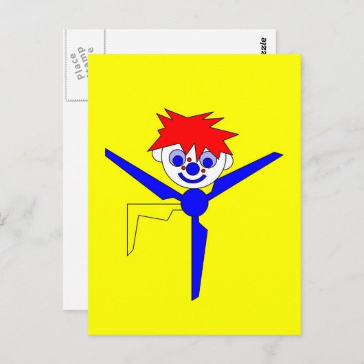 Tänzer Postkarte (Vorne/Hinten)