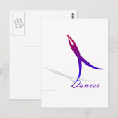 Tänzer Postkarte (Vorne/Hinten)