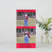 Tänzer, Prancer, Blitzen Feiertagskarte (Stehend Vorderseite)