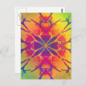 Tänzer (Rainbow - Psychedelic2) Postkarte (Vorne/Hinten)