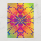 Tänzer (Rainbow - Psychedelic2) Postkarte (Vorderseite)