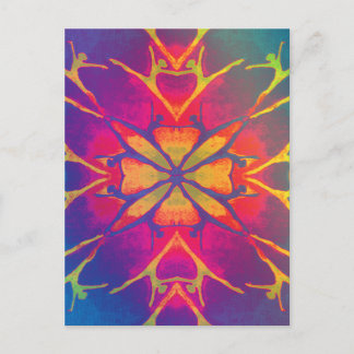 Tänzer (Rainbow - Psychedelic) Postkarte