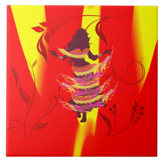 Tänzer *Rayjii* Fliese (Vorderseite)