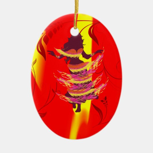 Tänzer *Rayjii* Keramikornament (Vorne)