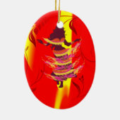 Tänzer *Rayjii* Keramikornament (Hinten)
