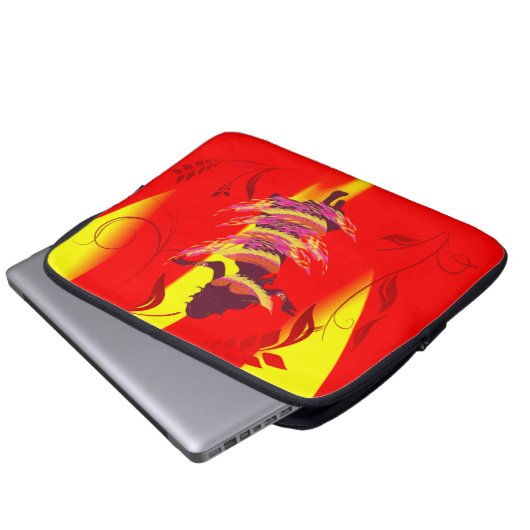 Tänzer *Rayjii* Laptopschutzhülle (Vorne Knopf)