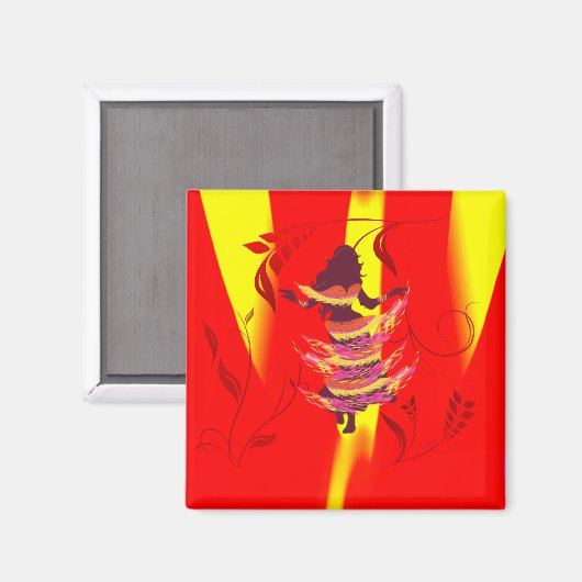 Tänzer *Rayjii* Magnet (Vorderseite/Rückseite)