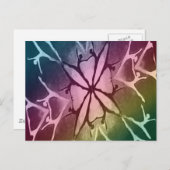 Tänzer (Regenbogen - Drehung) Postkarte (Vorne/Hinten)