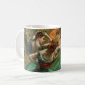 Tänzer, Rosa und Grün von Degas, Art Kaffeetasse (Vorderseite Links)