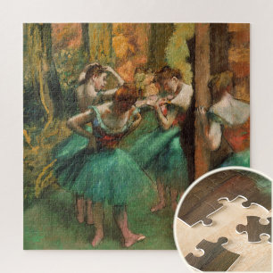 Tänzer, Rosa und Grün von Degas, Art Puzzle