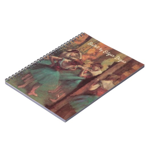 Tänzer, Rosa und Grün von Edgar Degas Notizblock (Linke Seite)