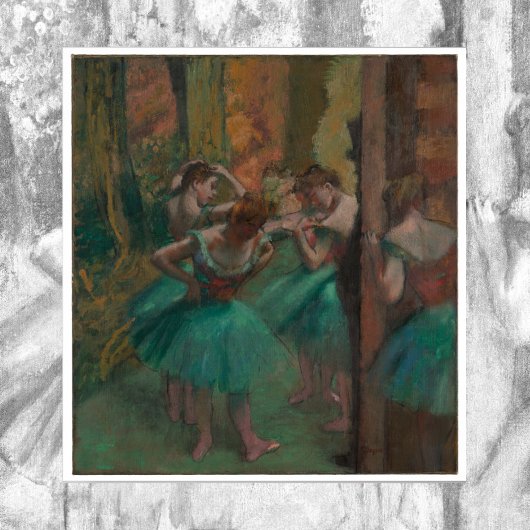 Tänzer, Rosa und Grün von Edgar Degas Poster