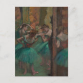 Tänzer, Rosa und Grün von Edgar Degas Postkarte (Vorderseite)