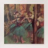 Tänzer, Rosa und Grün von Edgar Degas Puzzle (Vertikal)