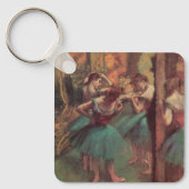 Tänzer, Rosa und Grün von Edgar Degas Schlüsselanhänger (Vorderseite)