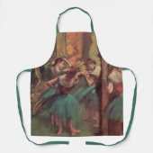 Tänzer, Rosa und Grün von Edgar Degas Schürze (Vorderseite)