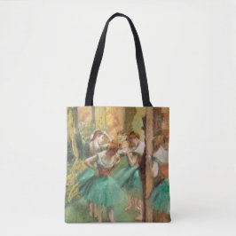 Tänzer, Rosa und Grün von Edgar Degas Tasche