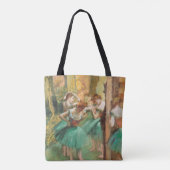 Tänzer, Rosa und Grün von Edgar Degas Tasche (Rückseite)