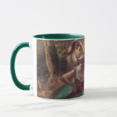 Tänzer, Rosa und Grün von Edgar Degas Tasse (Links)