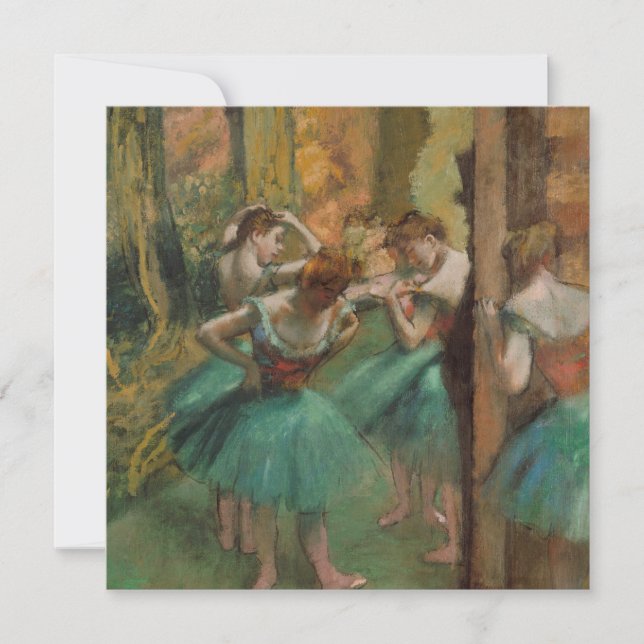 Tänzer, rosa und grüne Edgar Degas (Vorderseite)