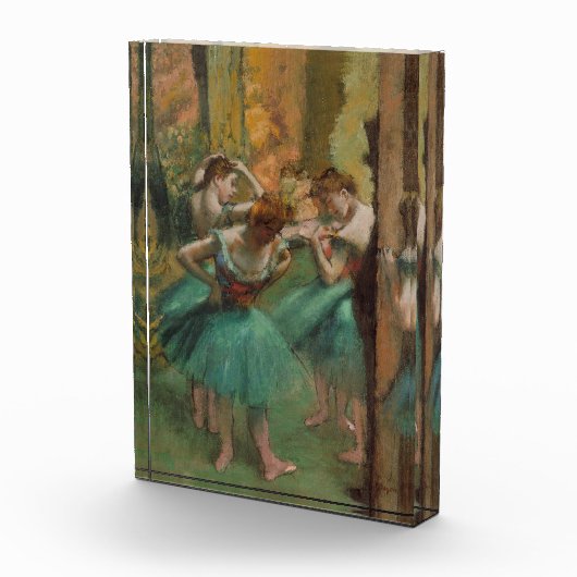 Tänzer, rosa und grüne Edgar Degas Fotoblock (Rechts)