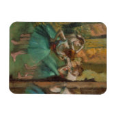 Tänzer, rosa und grüne Edgar Degas Magnet (Horizontal)