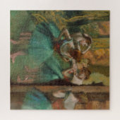 Tänzer, rosa und grüne Edgar Degas Puzzle (Horizontal)
