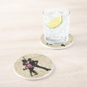 Tänzer Sandstein Untersetzer (Seite)