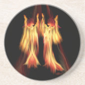 Tänzer Sandstein Untersetzer (Vorne)