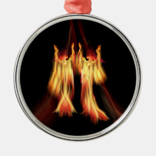 Tänzer Silbernes Ornament