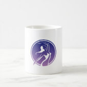Tänzer Silhouette Gradient Medaillon Tasse (Mittel)