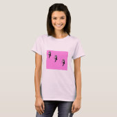 Tänzer-Silhouette in Rosa T-Shirt (Vorne ganz)