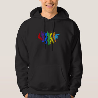 Tänzer Silhouette Street Dance Posen Silhouetten Hoodie