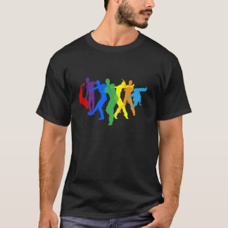 Tänzer Silhouette Street Dance Posen Silhouetten T-Shirt