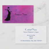 Tänzer-Silhouette Visitenkarte (Vorne/Hinten)