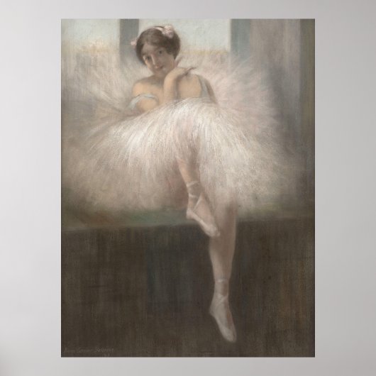 Tänzer sitzen auf Fensterfläche Poster (Vorne)