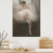 Tänzer sitzen auf Fensterfläche Poster (Küche)