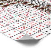 Tänzer spielen Kartenmontage Poster (Ecke)
