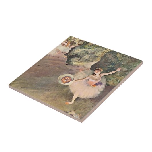 Tänzer / Star des Balletts - Degas Malerei Fliese (Seite)