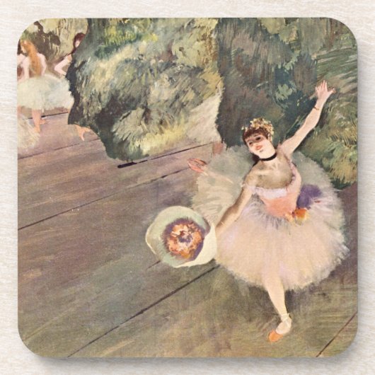 Tänzer / Star des Balletts - Degas Malerei Getränkeuntersetzer (Vorderseite)
