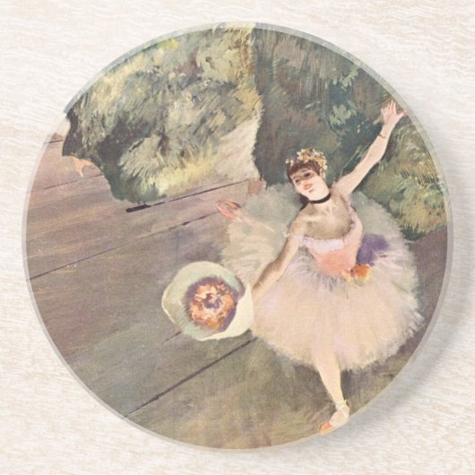 Tänzer / Star des Balletts - Degas Malerei Getränkeuntersetzer (Vorne)