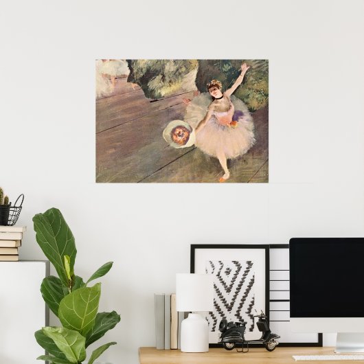 Tänzer / Star des Balletts - Degas Malerei Poster (Heimbüro)