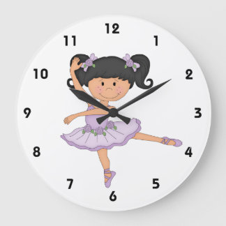 Tänzer-Süße Ballerina im Ballettröckchen Große Wanduhr