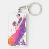 Tänzer Tango Ballroom Flamenco Tanzen Schlüsselanhänger (Rückseite)