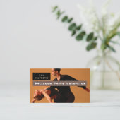 Tänzer, Tanzlehrer Visitenkarte (Stehend Vorderseite)