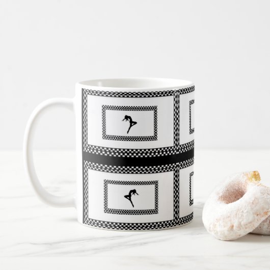 Tänzer-Tasse Kaffeetasse (Mit Donut)