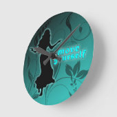 Tänzer *Tonia* Runde Wanduhr (Winkel)