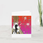 Tänzer und Gitarre Karte (Vorderseite)