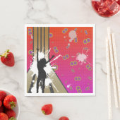Tänzer und Gitarre Serviette (Beispiel)