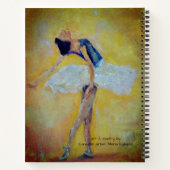 Tänzer und inspirierende Gedichte Notizbuch (Rückseite)